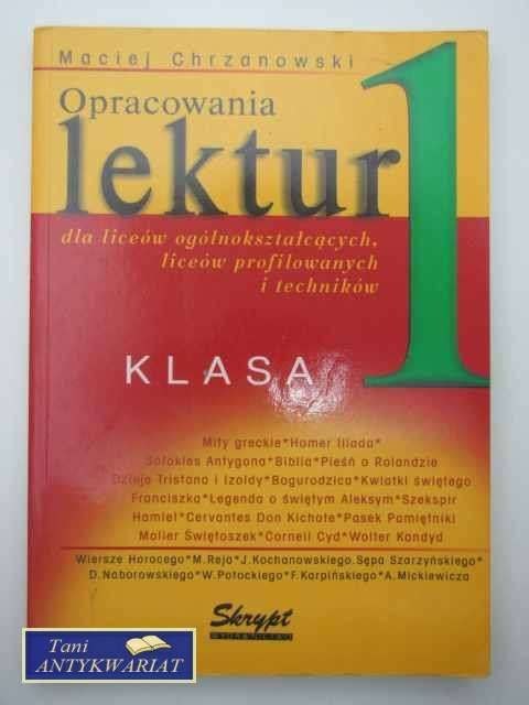 OPRACOWANIA LEKTUR KLASA 1