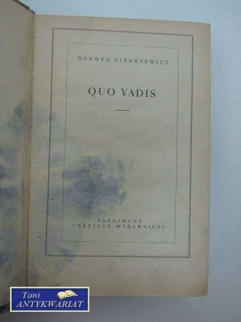 QUO VADIS