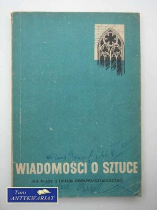 WIADOMOŚCI O SZTUCE