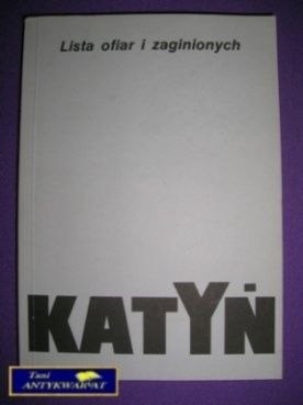 LISTA OFIAR I ZAGINIONYCH KATYŃ