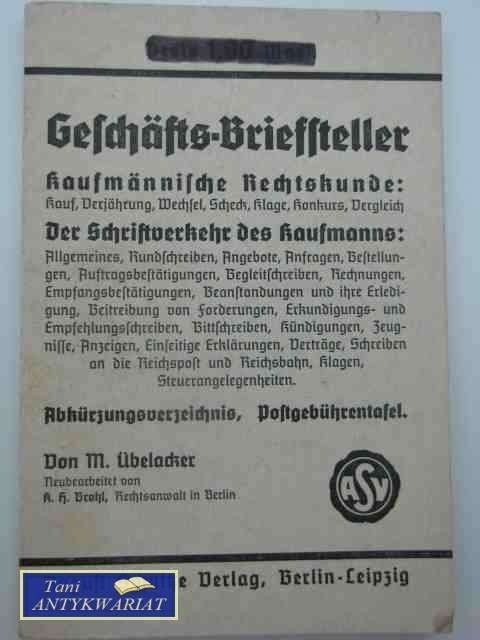 GESCHAFTS-BRIEFTELLERr PRAWO KUPIECKIE