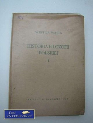 HISTORIA FILOZOFII POLSKIEJ cz. I