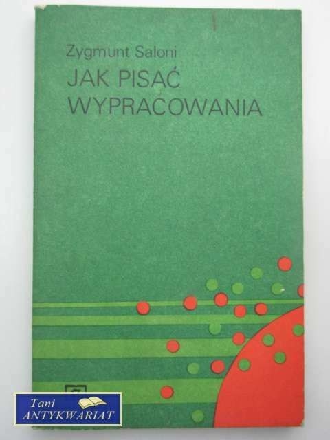 JAK PISAĆ WYPRACOWANIA