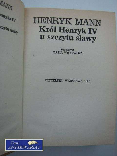 KRÓL IV U SZCZYTU WŁADZY