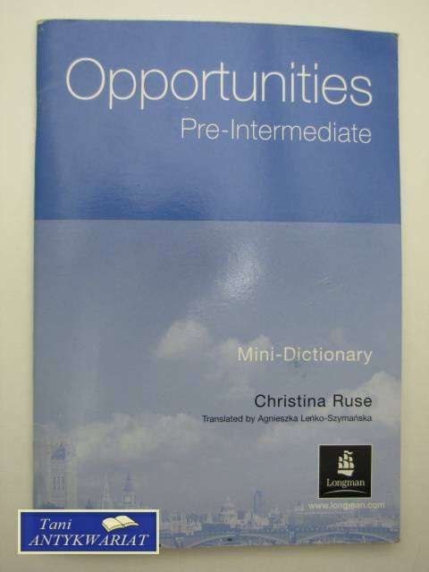 OPPORTUNITIES PRE-INTERMEDIATE