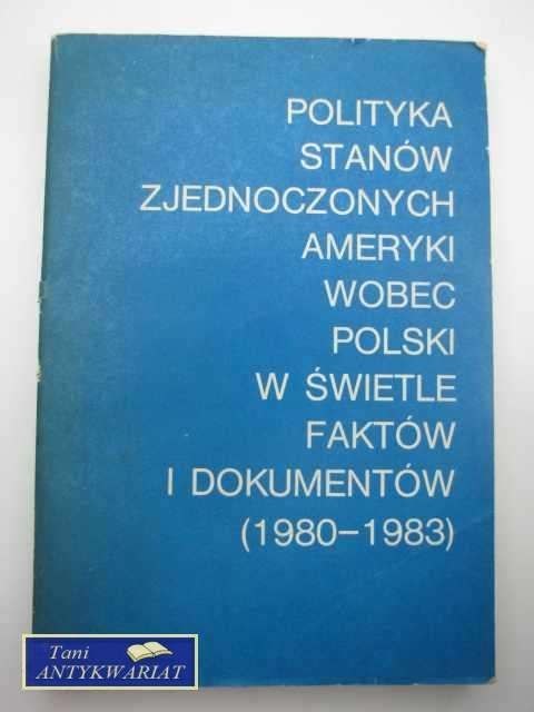POLITYKA STANÓW ZJEDNOCZONYCH POLITYKA STANÓW ZJEDNOCZONYCH