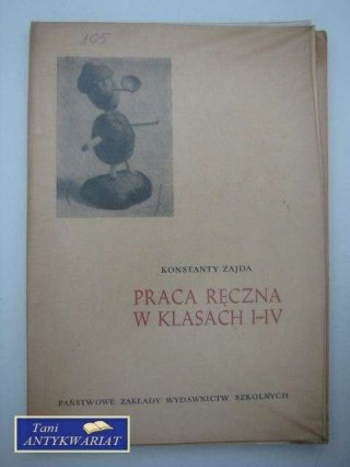 PRACA RĘCZNA W KLASACH I-IV