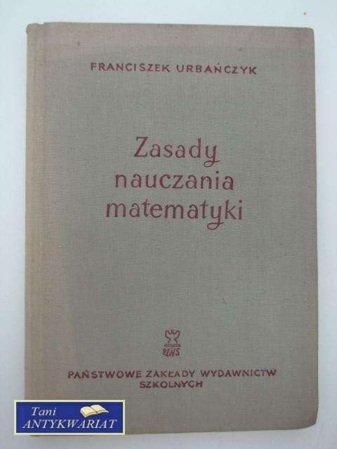 ZASADY NAUCZANIA MATEMATYKI