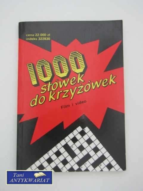 1000 SŁÓWEK DO KRZYŻÓWEK