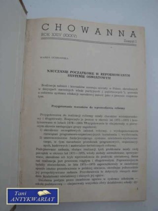 CHOWANNA ROK XXIV