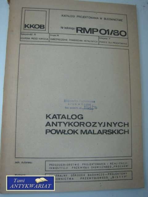 KATALOG ANTYKOROZYJNYCH POWŁOK MALARSKICH