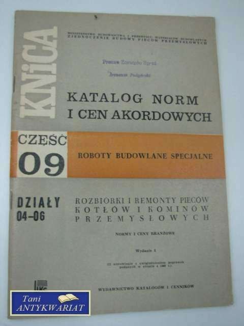 KATALOG NORM I CEN AKORDOWYCH część 9