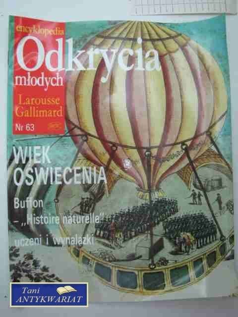 ODKRYCIA MŁODYCH NR 63 WIEK OŚWIECENIA