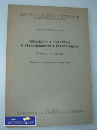 ORGANIZACJA I PLANOWANIE W PRZEDSIĘBIORSTWIE