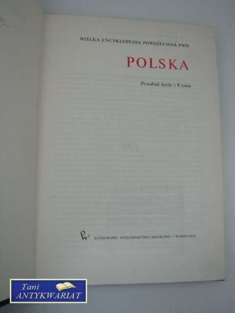 POLSKA PRZEDRUK HASŁA Z 9 TOMU