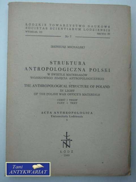 STRUKTURA ANTROPOLOGICZNA POLSKI