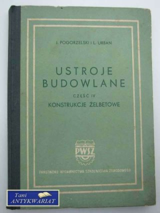 USTROJE BUDOWLANE CZ IV KONSTRUKCJE ŻELBETOWE