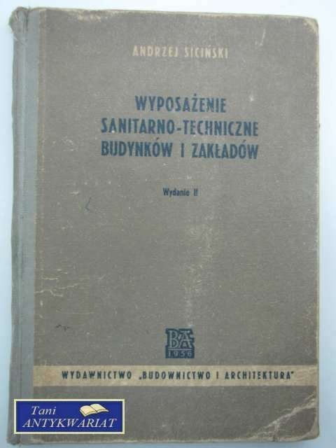 WYPOSAŻENIE SANITARNO TECHNICZNE BUDYNKÓW I ZAKŁADÓW WYPOSAŻENIE SANITARNO TECHNICZNE BUDYNKÓW I ZAKŁADÓW