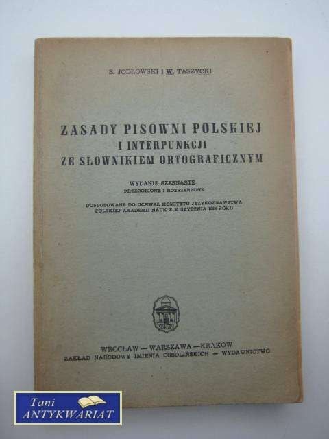 ZASADY PISOWNI POLSKIEJ