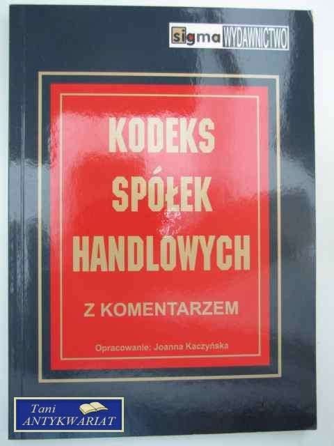 KODEKS SPÓŁEK HANDLOWYCH