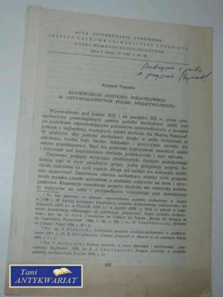 KONSTRUKCJE DOCHODU PODATKOWEGO