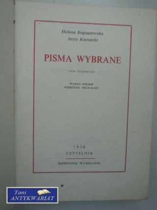 PISMA WYBRANE