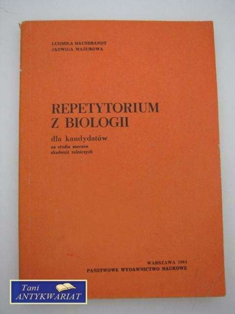 REPETYTORIUM Z BIOLOGII REPETYTORIUM Z BIOLOGII