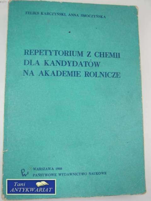 REPETYTORIUM Z CHEMII REPETYTORIUM Z CHEMII