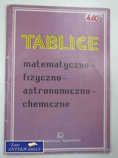 TABLICE MATEMATYCZNO-FIZYCZNO