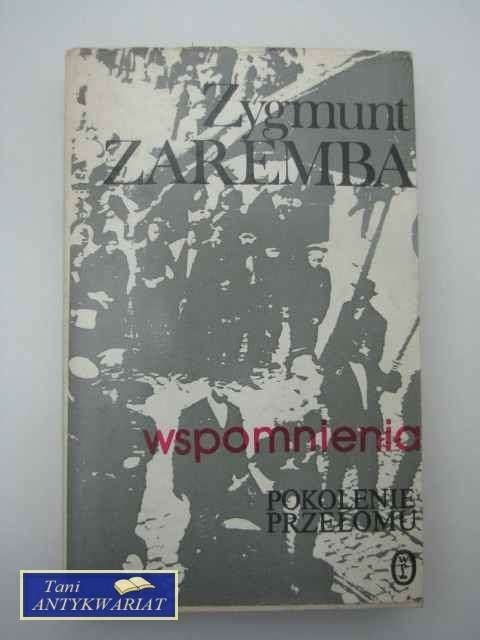 WSPOMNIENIA.POKOLENIE PRZEŁOMU