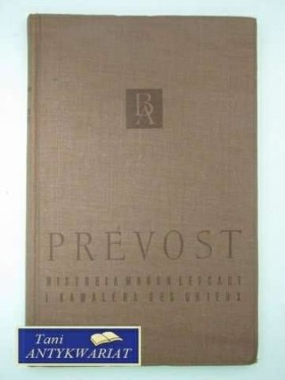 HISTORIA MANON LESCAUT I KAWALERA DES GRIEUX
