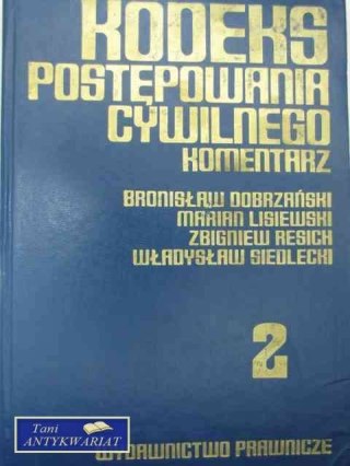 KODEKS POSTĘPOWANIA CYWILNEGO TOM II