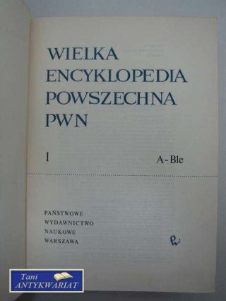 WIELKA ENCYKLOPEDIA POWSZECHNA PWN 1
