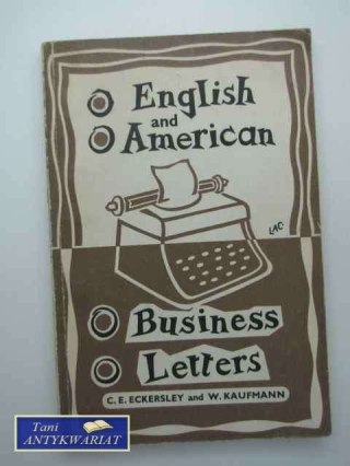ENGLISH AND AMERICAN BUSINESS LETTERS