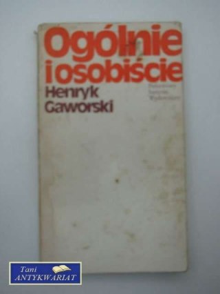 OGÓLNIE I OSOBIŚCIE