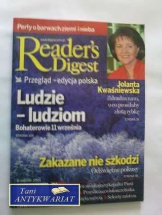 READER'S DIGEST GRUDZIEŃ 2001