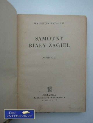SAMOTNY BIAŁY ŻAGIEL