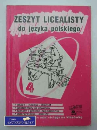 ZESZYT LICEALISTY DO JĘZYKA POLSKIEGO