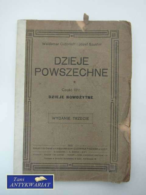DZIEJE POWSZECHNE cz. III NOWOŻYTNOŚĆ