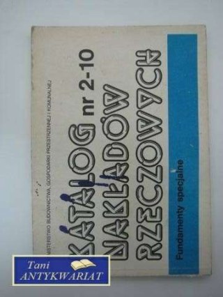 KATALOG NAKŁADÓW RZECZOWYCH
