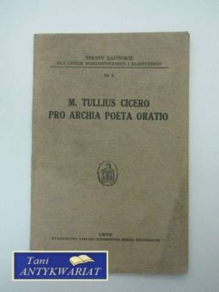 PRO ARCHIA POETA ORATIO