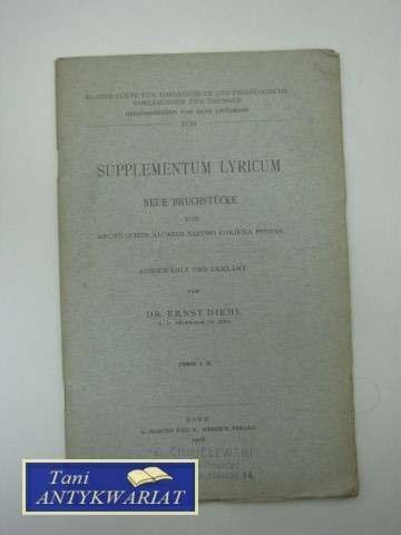 SUPPLEMENTUM LYRICUM