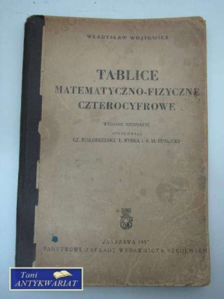 TABLICE MATEMATYCNO-FIZYCZNE CZTEROCYFROWE