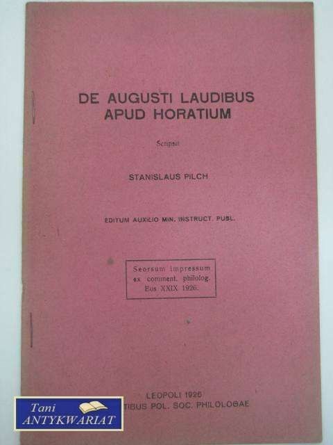 DE AUGUSTI LAUDIBUS