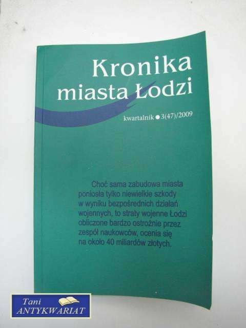 KRONIKA MIASTA ŁODZI