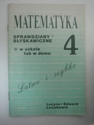 MATEMATYKA 4