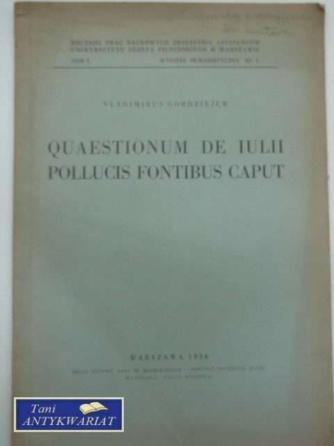 QUAESTIONUM DE IULII