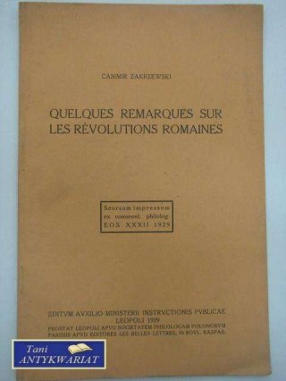 QUELQUES REMARQUES