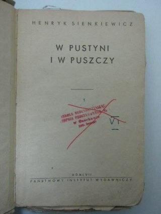 W PUSTYNI I W PUSZCZY