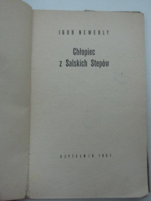 CHŁOPIEC Z SALSKICH STEPÓW CHŁOPIEC Z SALSKICH STEPÓW